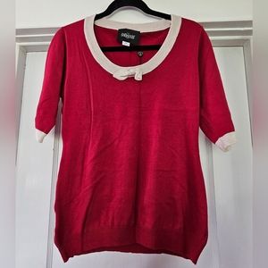 Collectif Freya Knitted Top in Wine